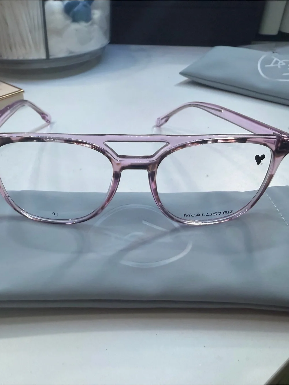 McAllister Women's Translucent Purple Fashion Glasses
